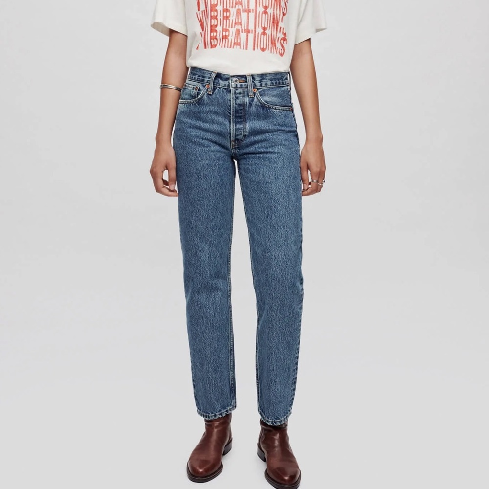 NEW - Re/Done Women’s 70s Stove Pipe Jeans - Size 30